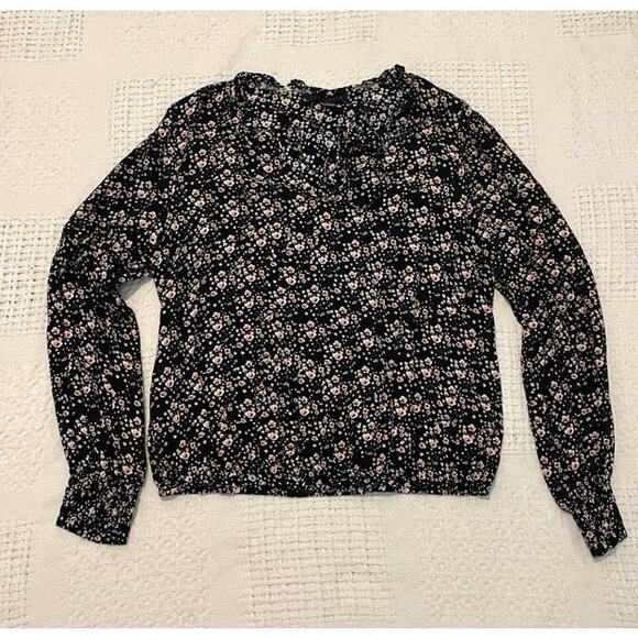 new Sanctuary large floral lightweight tie front peasant blouse top TLS1 4517 - Picture 10 of 11